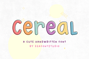 Cereal | Cute Handwritten Font, a Handwritten Font by EGAFontStudio (Thumbnail 1 of 9)