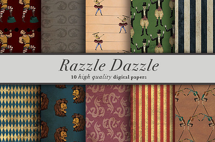 Razzle Dazzle 10 Digital Paper