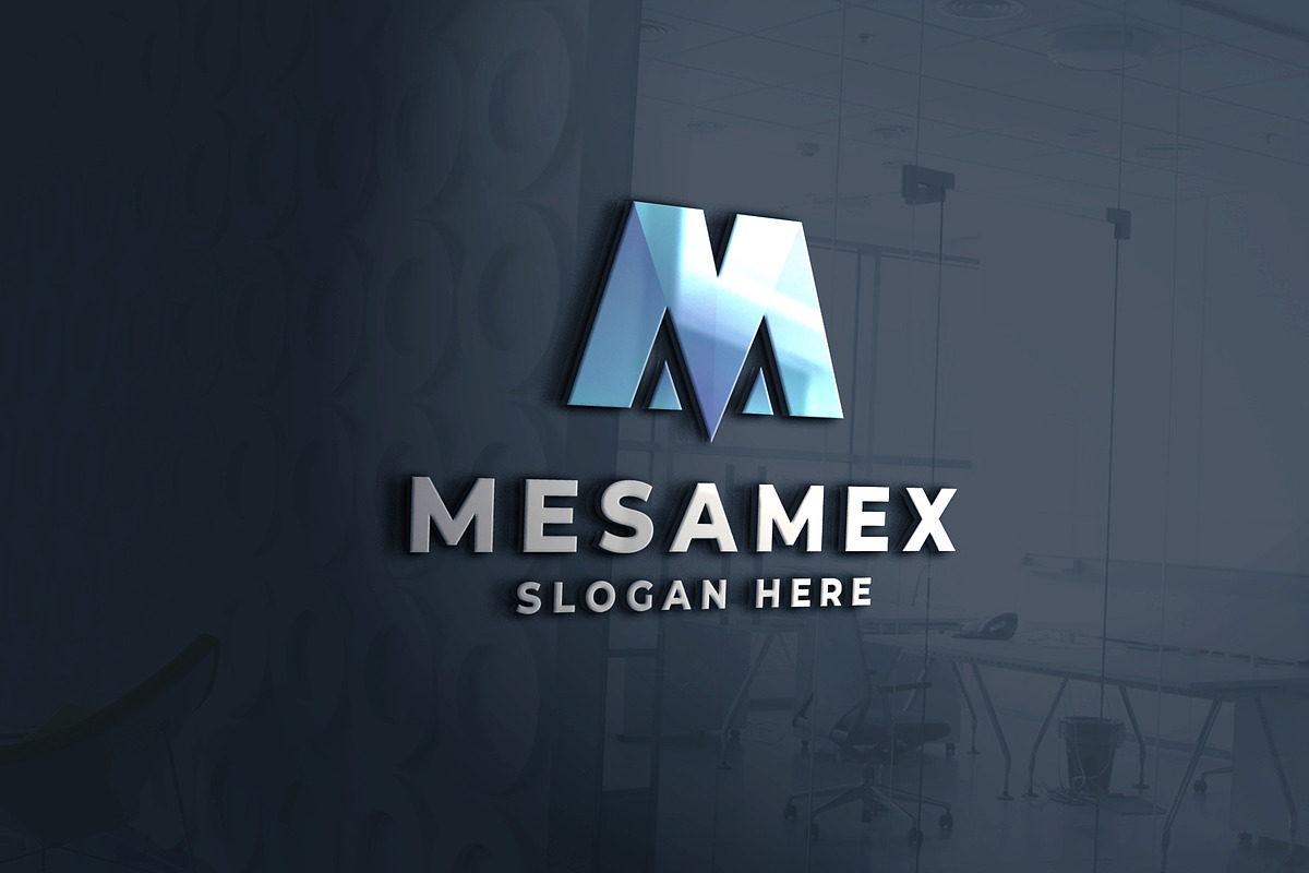 Modern Geometric Letter M Logo, a Branding & Logo Template by Design_Planet (Photo 3 of 3)