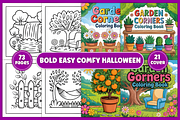 Garden Corners: Bold Easy Coloring, a Decorative Illustration by Coco Bloom (Thumbnail 1 of 3)