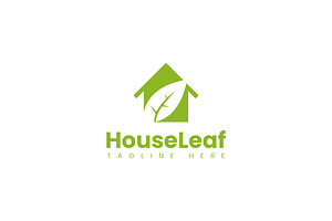 House leaf business logo design