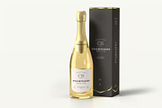 Champagne Bottle Mock-up, a Product Mockup by zippypixelstudio (Thumbnail 2 of 16)
