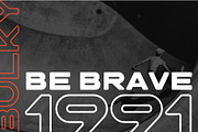 BULKY. Display typeface, 2 styles., a Sans Serif Font by lisa_kalev (Thumbnail 6 of 7)