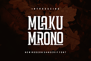 Mlakumrono, a Serif Font by albert_kalingga (Thumbnail 1 of 3)
