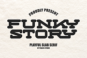 Funky Story - Playful Slab Serif, a Slab Serif Font by Pian45 Studio (Thumbnail 1 of 6)