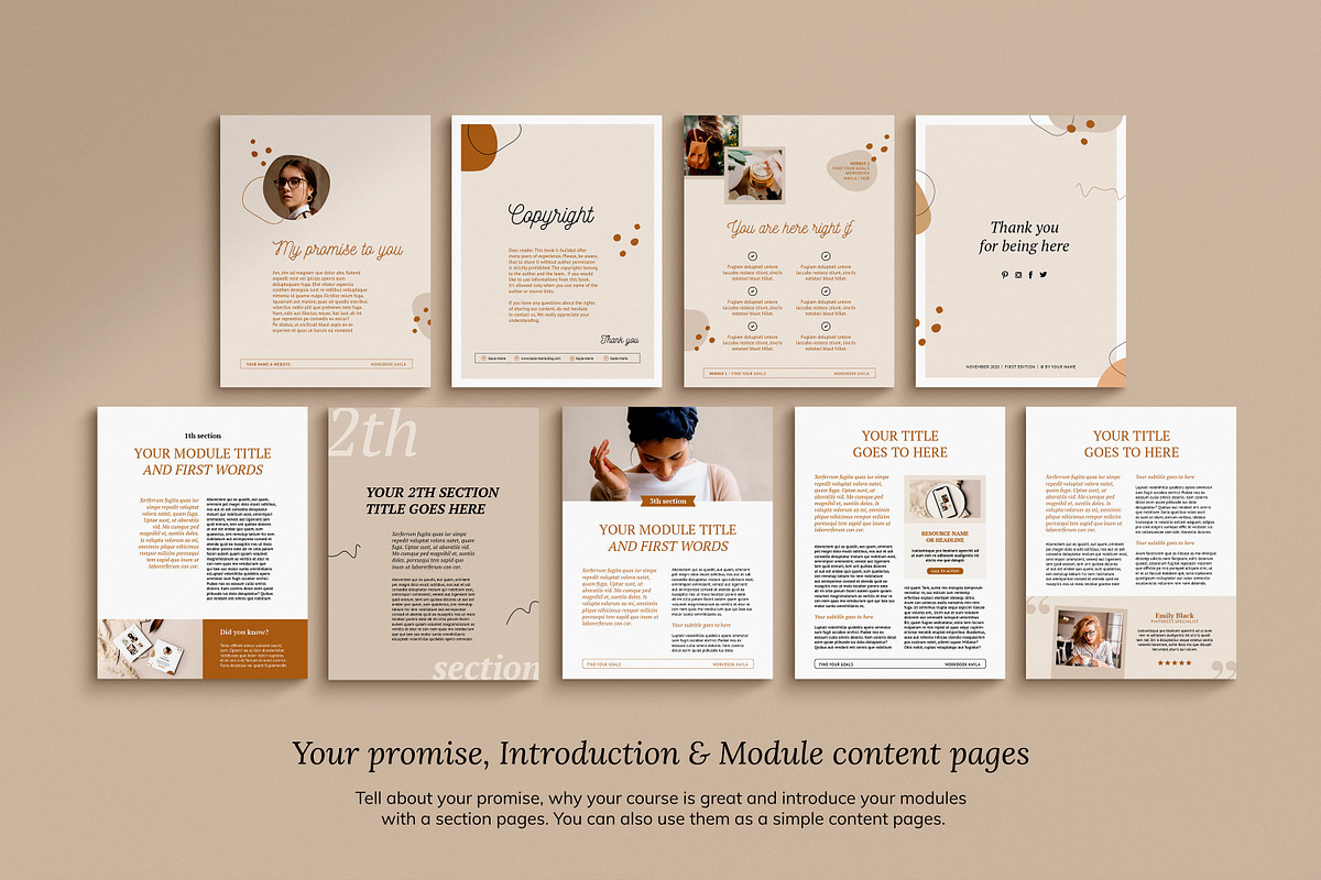 WorkBook for Course Creators  Kayla, a Magazine Template by Mirazz (Photo 7 of 30)
