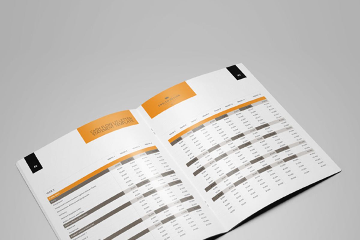 Cash Flow Statement US Letter, a Templates & Theme by Keboto