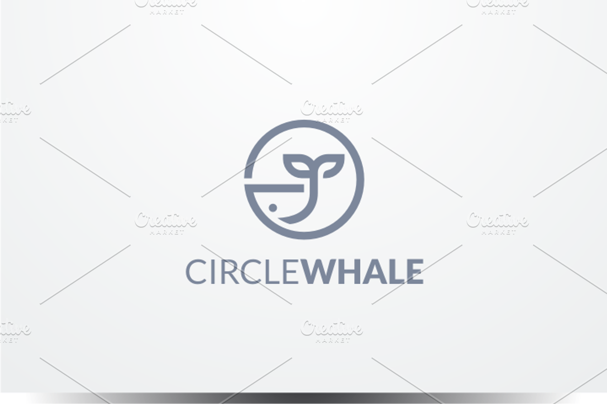 Circle Whale Logo, a Branding & Logo Template by yopie (Photo 1 of 3)