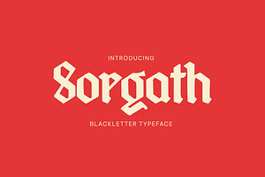 Sorgath – Blackletter Typeface, a Blackletter Font by MERCI STUDIO