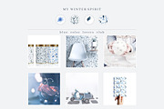Blue Winter pattern collection, a Pattern Graphic by Dinkoobraz (Thumbnail 3 of 10)