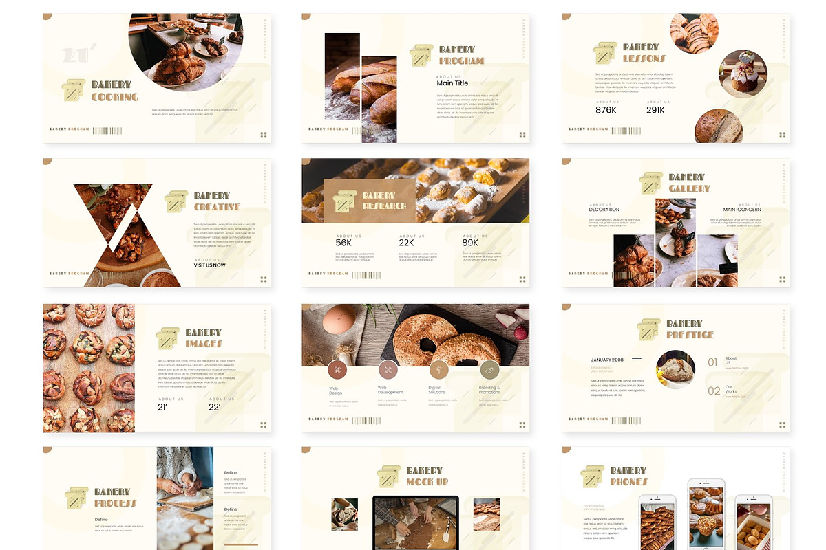 Bakery - Powerpoint Template, a Presentation Template by AQR Studio ...