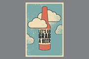 Beer grunge vector poster set., a Food Illustration by PoPaShop (Thumbnail 5 of 9)