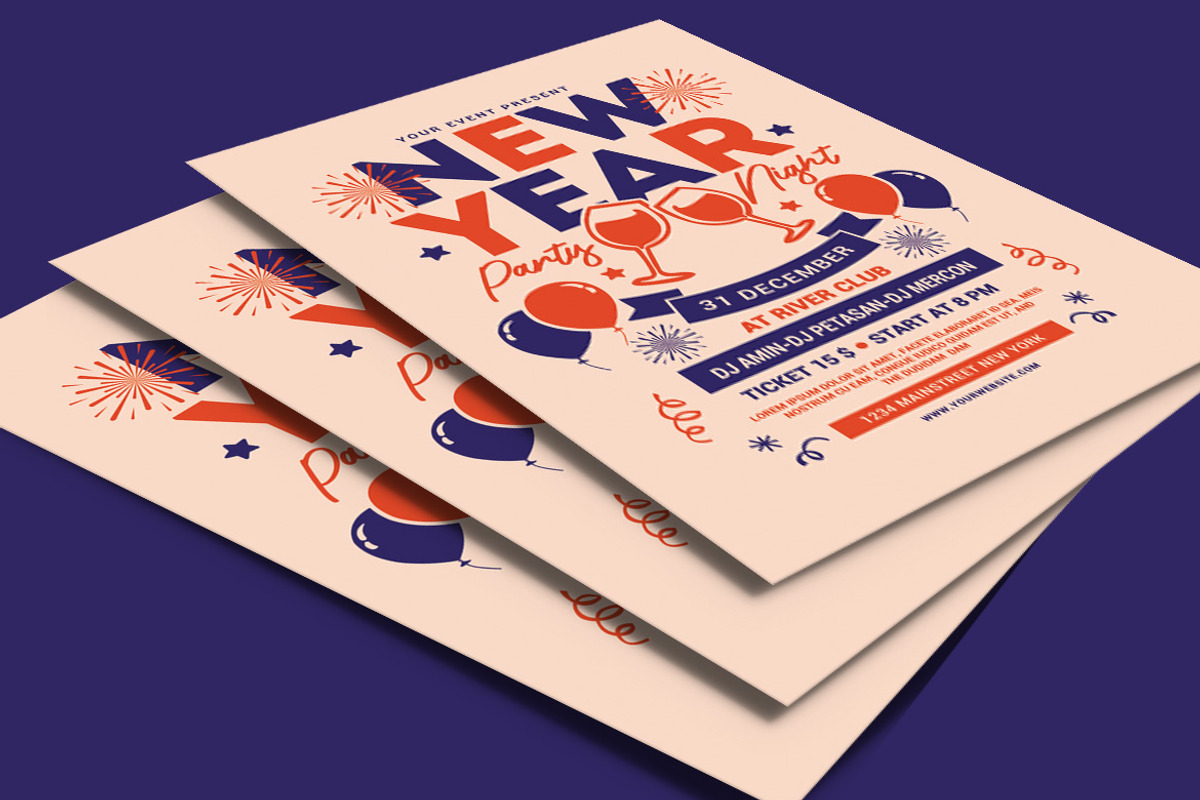 New Year Party Night, a Flyer Template by Muhamad Iqbal hidayat (Photo 4 of 4)