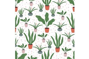 Variety of houseplants and flowers, an Object Illustration by Vectorbuum