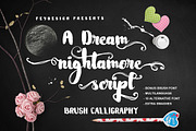 Nightamore Brush + Bonus Font, a Script Font by FHFont (Thumbnail 9 of 9)