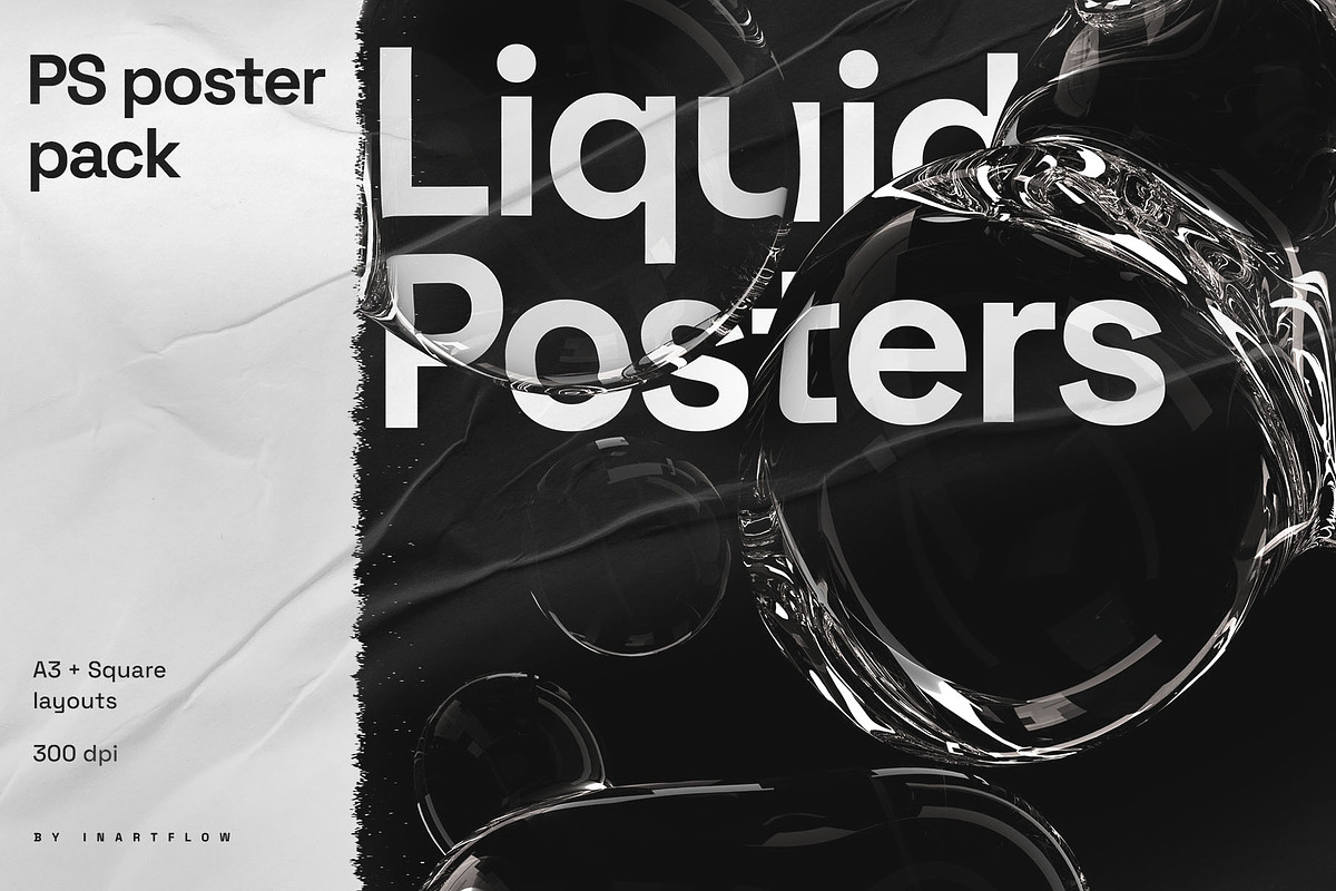 Iiquid Poster Templates, a Poster Template by Inartflow (Photo 1 of 16)