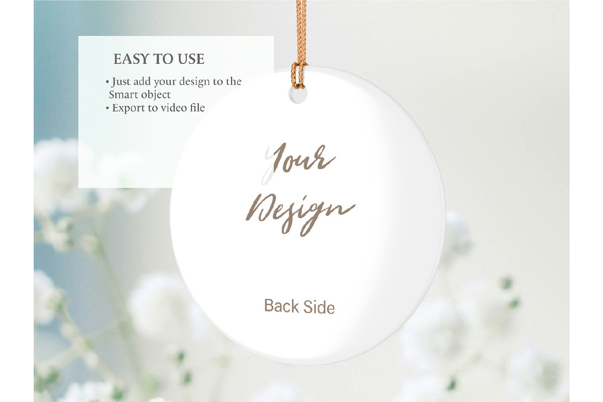 Ceramic Ornament Video Mockup, a Cups & Container Mockup by MockupsBox (Photo 5 of 5)