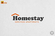 Homestay Real Estate Logo Template, a Branding & Logo Template by WebCraft (Thumbnail 1 of 4)