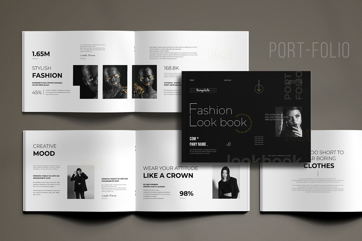 Creative Fashion Portfolio Design, a Brochure Template by ContestDesign (Photo 1 of 5)