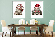 Whimsical Christmas Gnome Clipart, a Seasonal Illustration by Canvas Craft (Thumbnail 7 of 10)