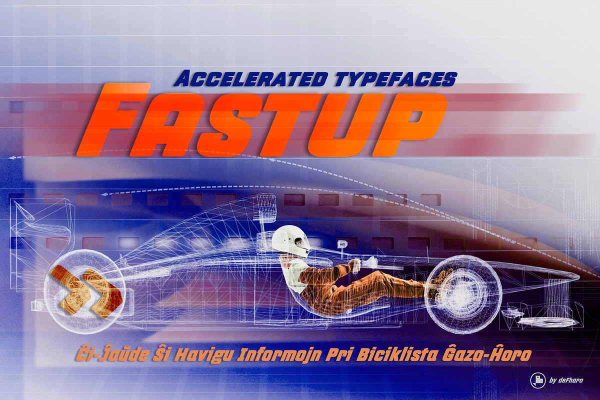 Fastup accelerated typefaces, a Sans Serif Font by deFharo (Photo 5 of 8)