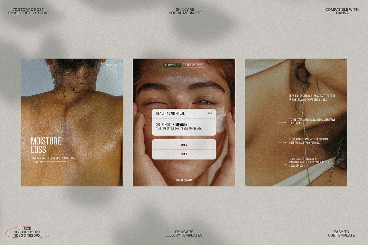 Clean Beauty Story & Post Canva preview 6