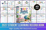 2027 Student Learning Record Book, a Stationery Template by Mustafiz (Thumbnail 1 of 4)