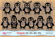Penguin SVG, Eps, Dxf and Png, an Object Graphic by PolpoDesign (Thumbnail 1 of 3)