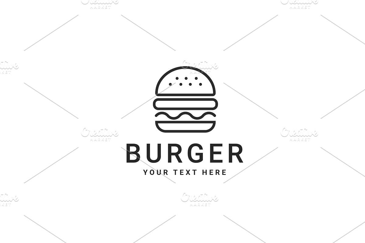 Burger Logo Design, a Branding & Logo Template by Soufone (Photo 1 of 3)