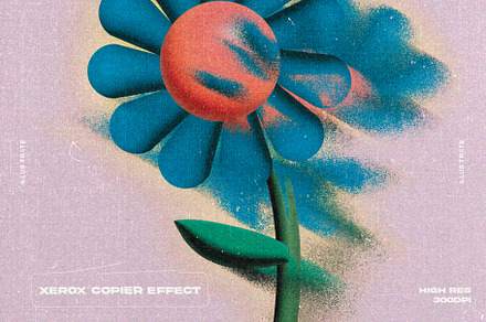 XEROX DISTORTED COPIER, a Layer Style Add-On by Illus.trate