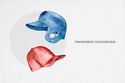 Watercolor Baseball Clipart, an Illustration by MilanaDesignShop (Thumbnail 3 of 4)