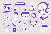 Y2K Illustrations and Elements Set, a Graphic by Vasya Kobelev (Thumbnail 12 of 16)