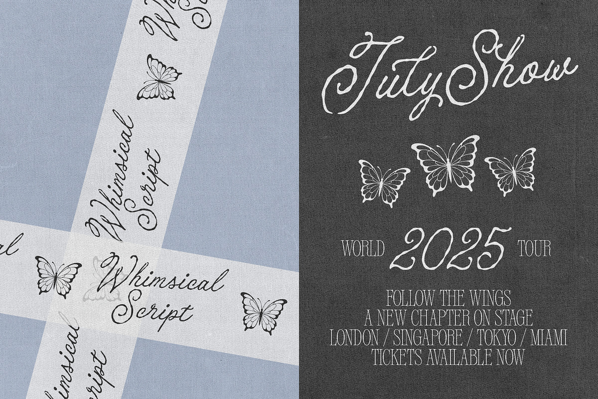 Butterfly & Blessed Handwritten Font, a Script Font by The Native Saint Club (Photo 2 of 15)