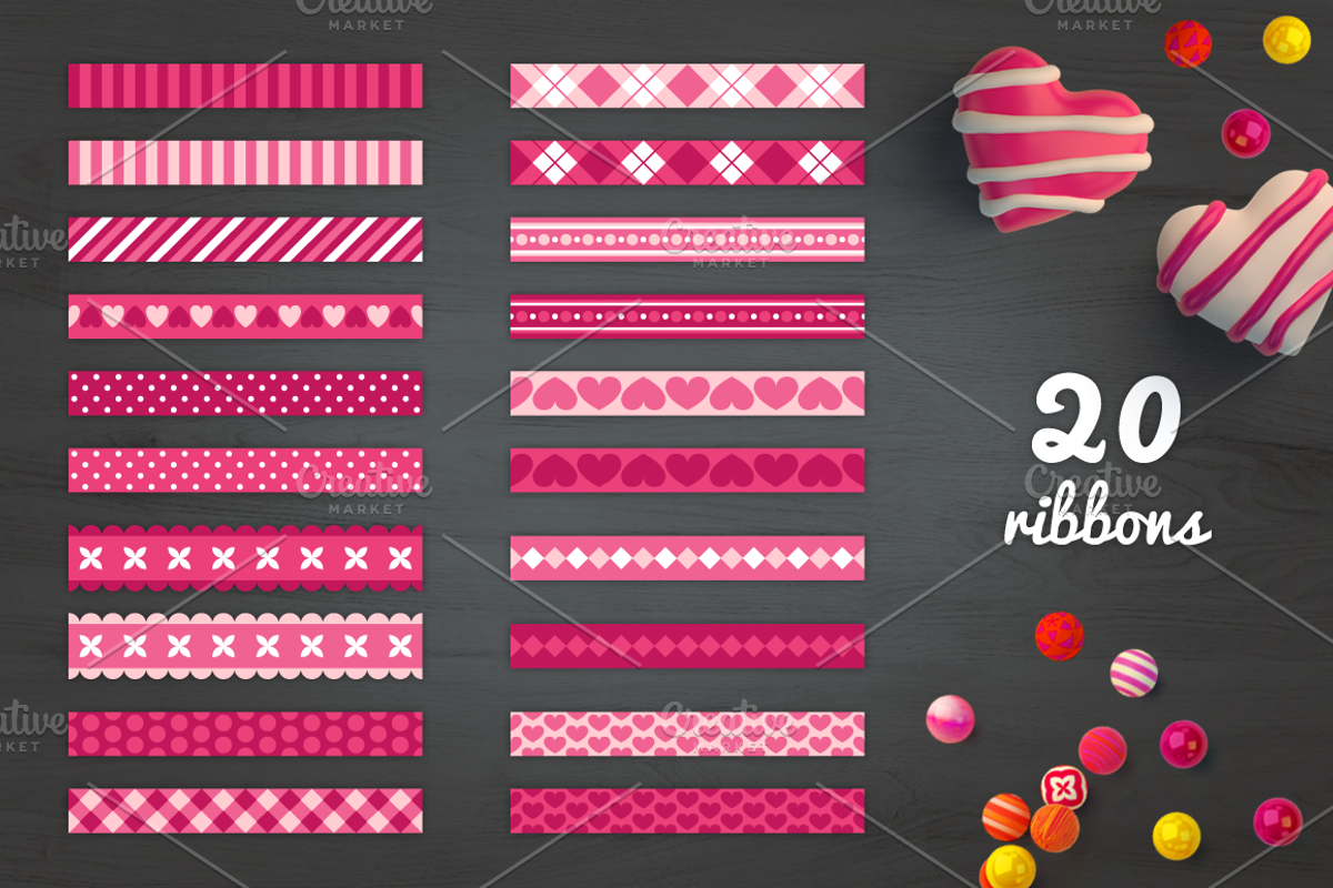 Valentine Elements, a Pattern Graphic by miumiu (Photo 4 of 5)