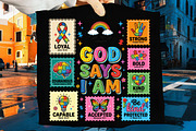 God Says I Am PNG, Autism Awareness, an Illustration by CreationArt (Thumbnail 9 of 9)