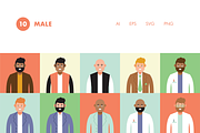 20 Vector Avatars, a Person Illustration by Hello Mister Frank (Thumbnail 3 of 5)