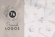 76 Floral premade logos, a Branding & Logo Template by Merfin (Thumbnail 1 of 10)