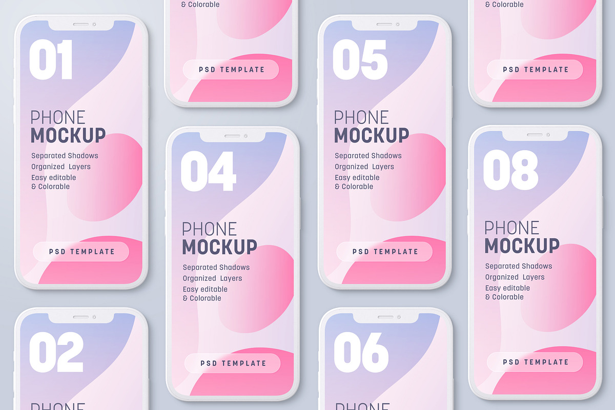 Multi Device Clay Mockup Set, an iPhone Mockup by Deeplab (Photo 26 of 30)