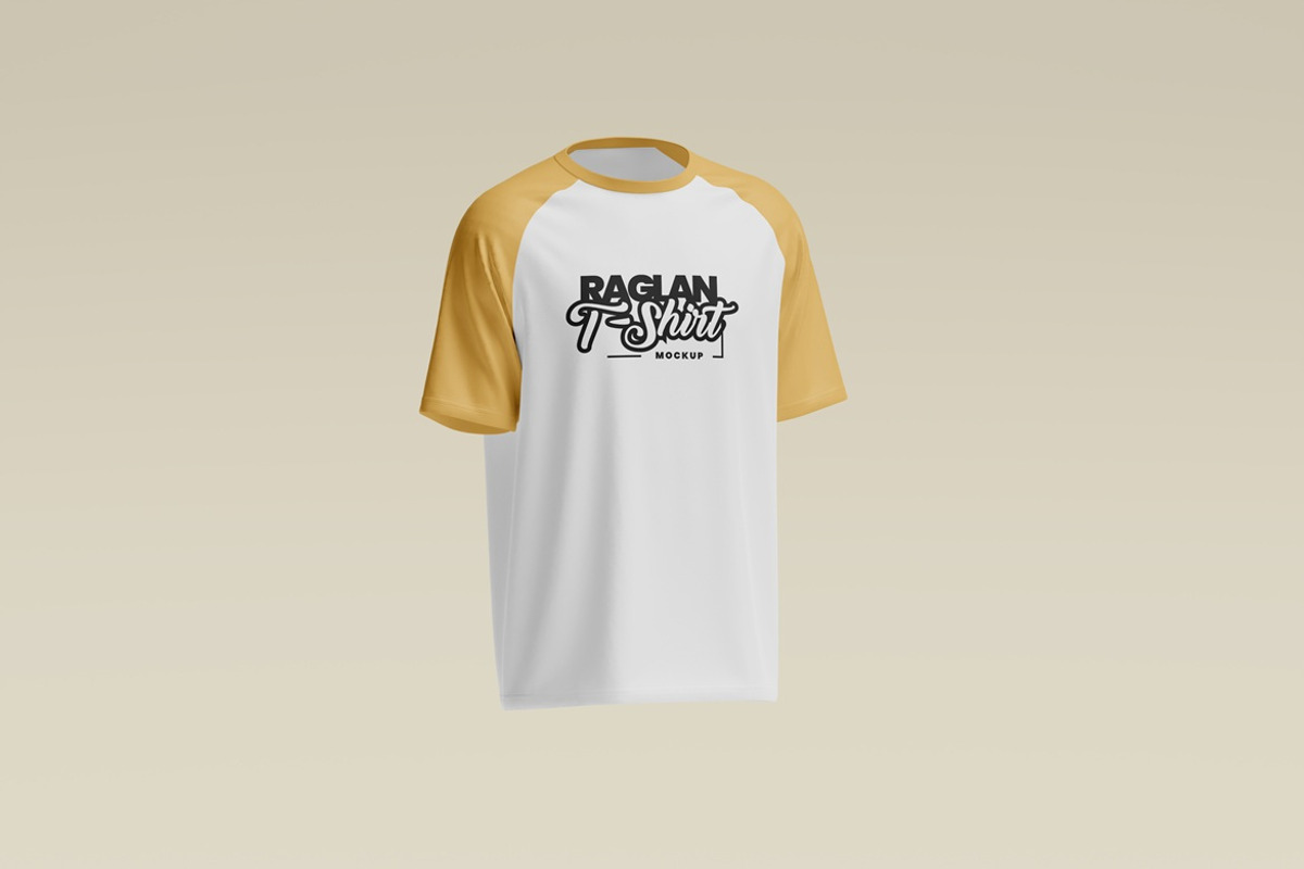 Raglan T-Shirt Mockup, a Shirt Mockup by Momogi (Photo 5 of 6)