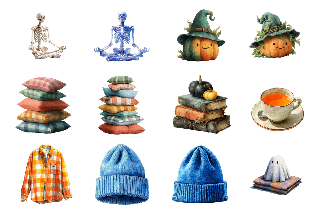 Watercolor Halloween Aesthetic, an Illustration by Design Market (Photo 2 of 3)