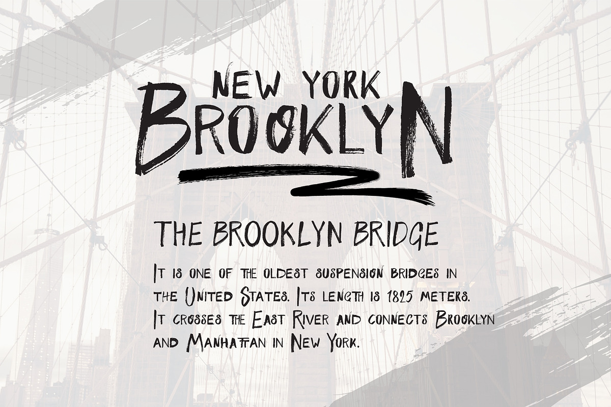 RUSHLING textured font +Vector bonus preview 3