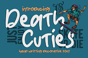 Death Cuties - Hand writting decorat, a Handwritten Font by LetterStock (Thumbnail 1 of 6)