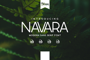 Navara, a Sans Serif Font by almazstudio