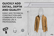HUGE Fashion + Softgoods Design Set, an Object Graphic by Mano + Machine (Thumbnail 2 of 15)