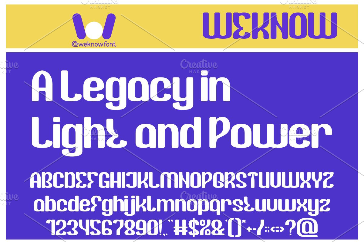 The Brighter Fortress font, a Font by weknow (Photo 3 of 8)