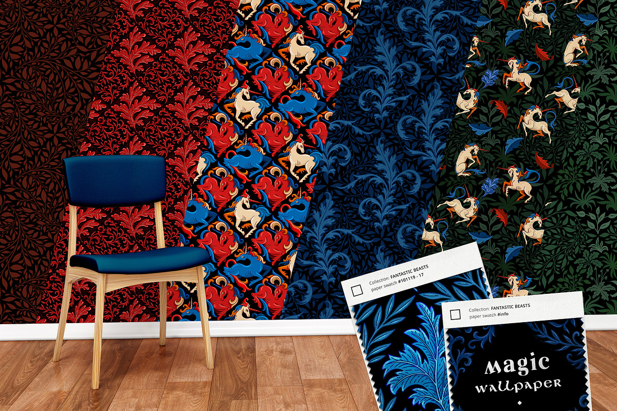 Fantastic beasts. Medieval tale, a Pattern Graphic by OlgaSoi007 (Photo 12 of 16)