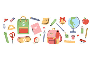 Back to school elements. Kids, an Education Illustration by YummyBuum