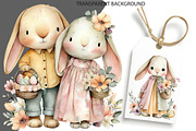 Pastel Easter Watercolor Clipart, an Illustration by DreamCafeArt (Thumbnail 4 of 6)