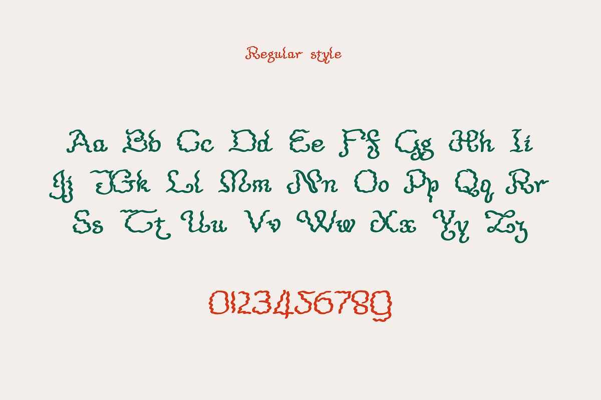 Tolkien's Christmas Letters fonts, a Script Font by kaer_shop (Photo 3 of 10)