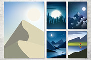 10 vector landscapes, a Decorative Illustration by pineart (Thumbnail 3 of 3)